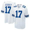 D.Cowboys #17 Brandon Aubrey Player White Home Game Qdoa Stitched Jerseys