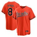 B.Orioles #8 Cal Ripken Player Orange Home Game Qdoa Stitched Jerseys