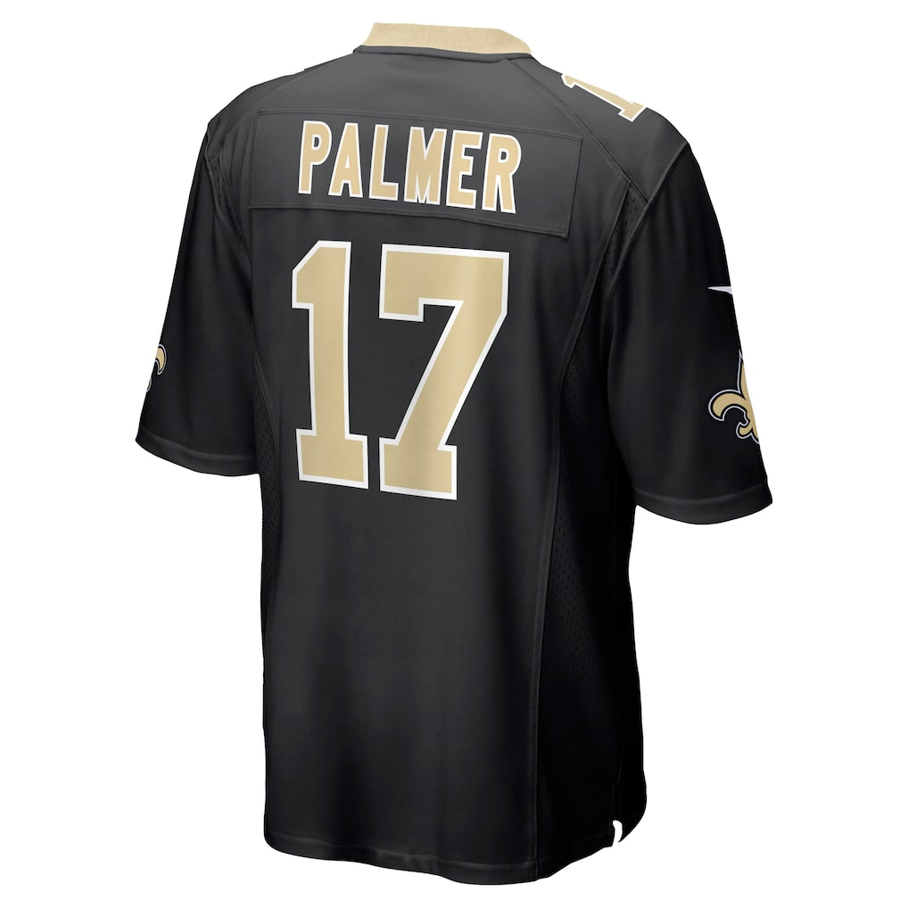Qdoa NO.Saints #17 Trey Palmer Black Team Game Jersey