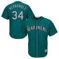 S.Mariners #34 Felix Hernandez Player Teal Majestic Cool Base Limited Qdoa Stitched Jerseys