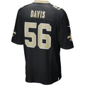 Qdoa NO.Saints #56 Demario Davis Black Game Jersey
