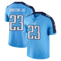 T.Titans #23 Kevin Winston Jr. Player Light Blue Limited Color Rush Home Game Qdoa Stitched Jerseys