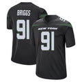 NY.Jets #91 Jowon Briggs Player Stealth Black Home Game Qdoa Stitched Jerseys
