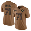 NY.Jets #71 Josh Myers Player Brown Salute To Service Limited Qdoa Stitched Jerseys