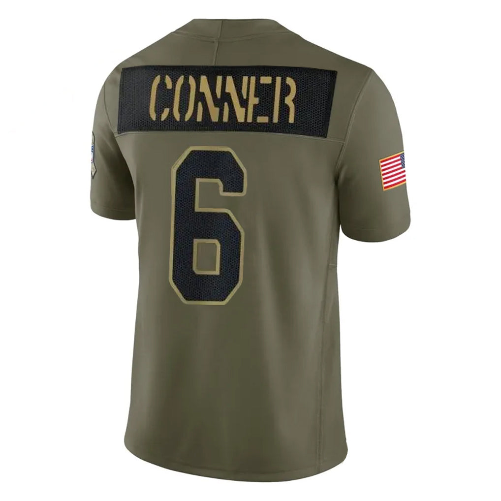 A.Cardinals #6 James Conner Player Olive Salute To Service Home Game Qdoa Stitched Jerseys