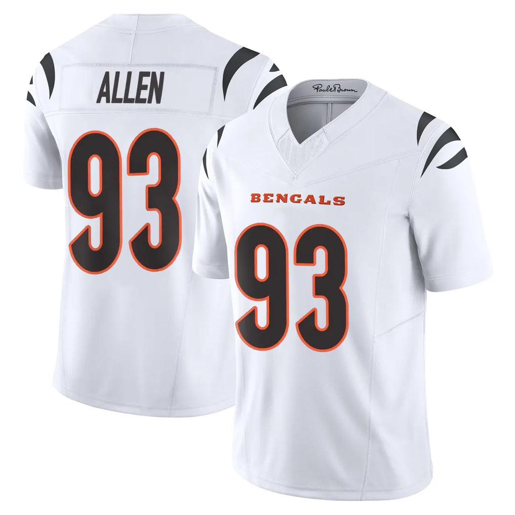 C.Bengals #93 Jonathan Allen Player White Vapor F.U.S.E. Limited Home Game Qdoa Stitched Jerseys