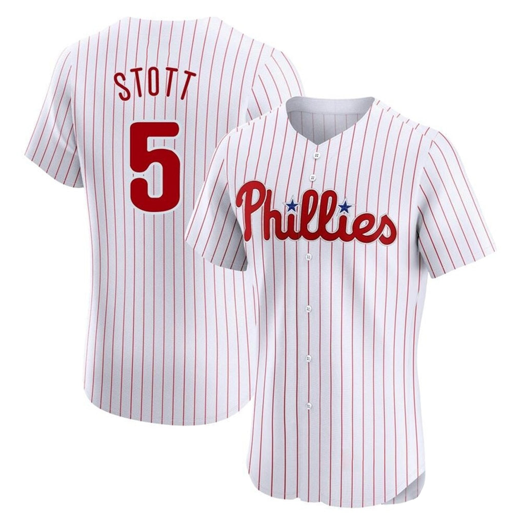 P.Phillies #5 Bryson Stott Player White Home Limited Elite Qdoa Stitched Jerseys