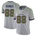 S.Seahawks #88 AJ Barner Player Grey Limited 2025 Rivalries Collection Home Game Qdoa Stitched Jerseys