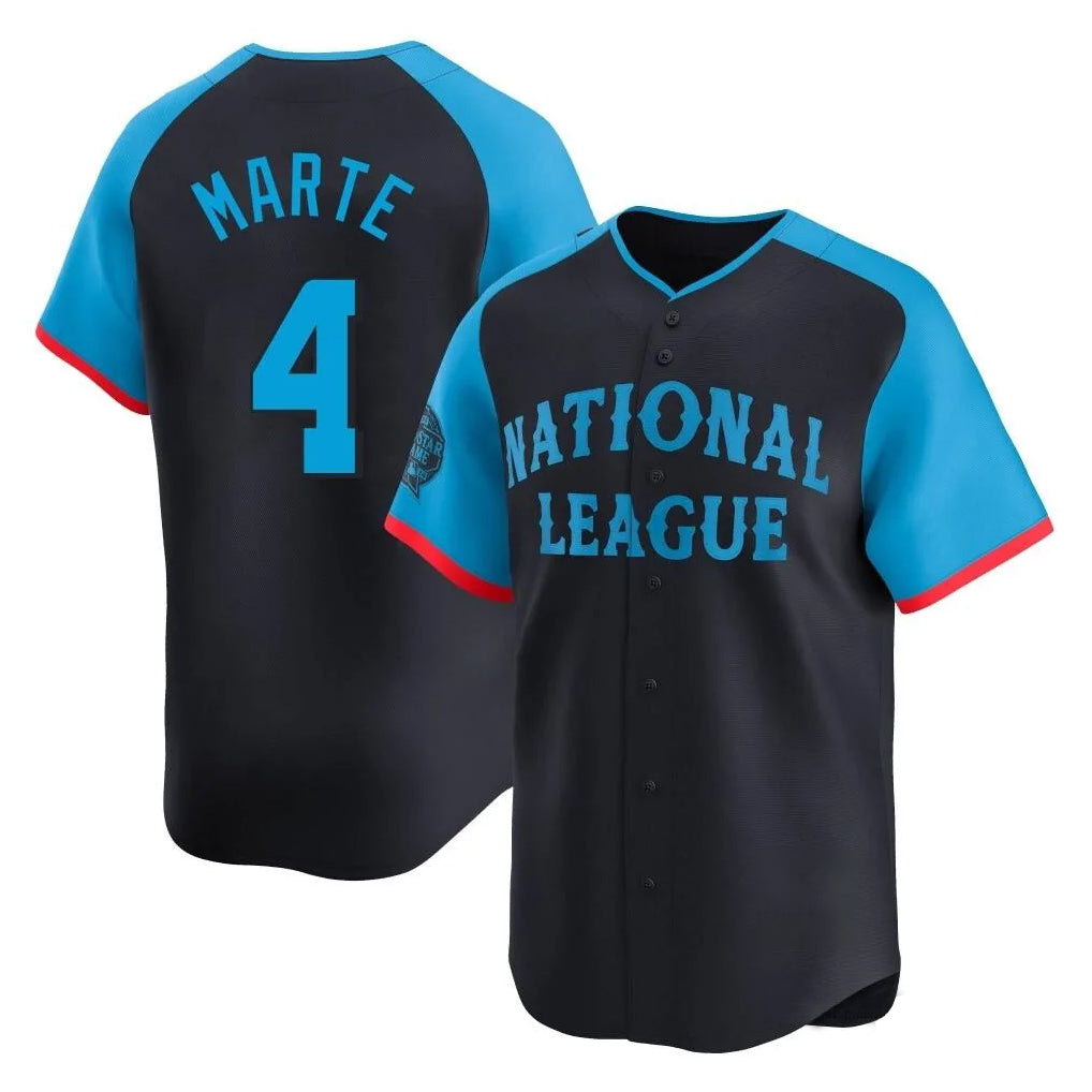 A.Diamondbacks #4 Ketel Marte Player Black National League All-Star Limited Home Game Qdoa Stitched Jerseys