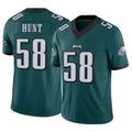 P.Eagles #58 Jalyx Hunt Player Team Color Green Limited Vapor F.U.S.E. Home Game Qdoa Stitched Jerseys
