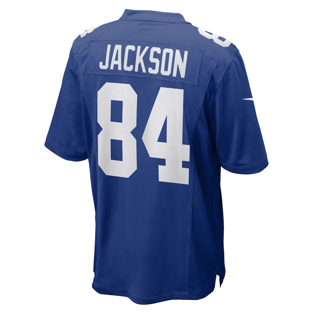 Qdoa NY.Giants #84 Tyree Jackson Royal Game Jersey