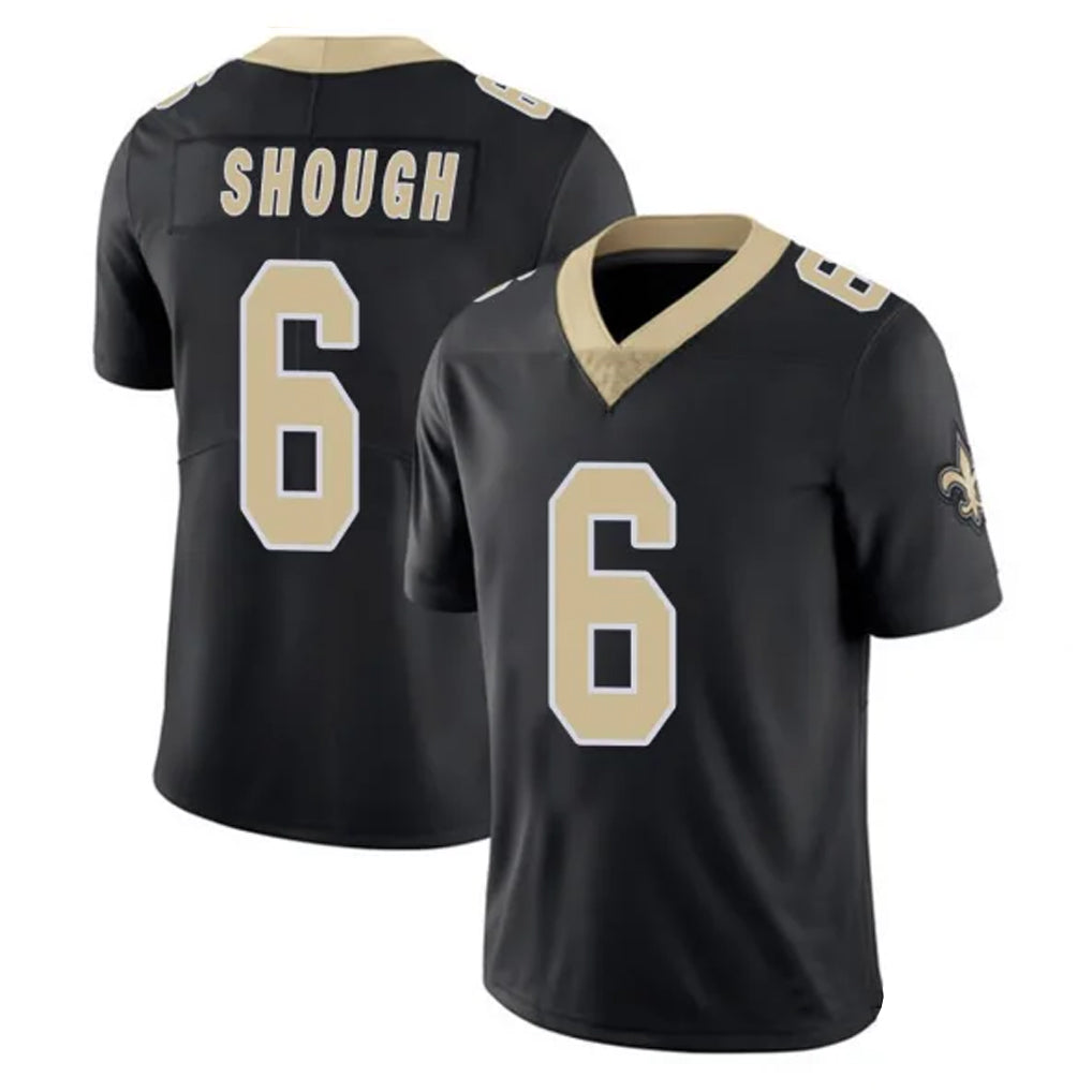 NO.Saints #6 Tyler Shough Player Black Limited Vapor Untouchable Home Game Qdoa Stitched Jerseys