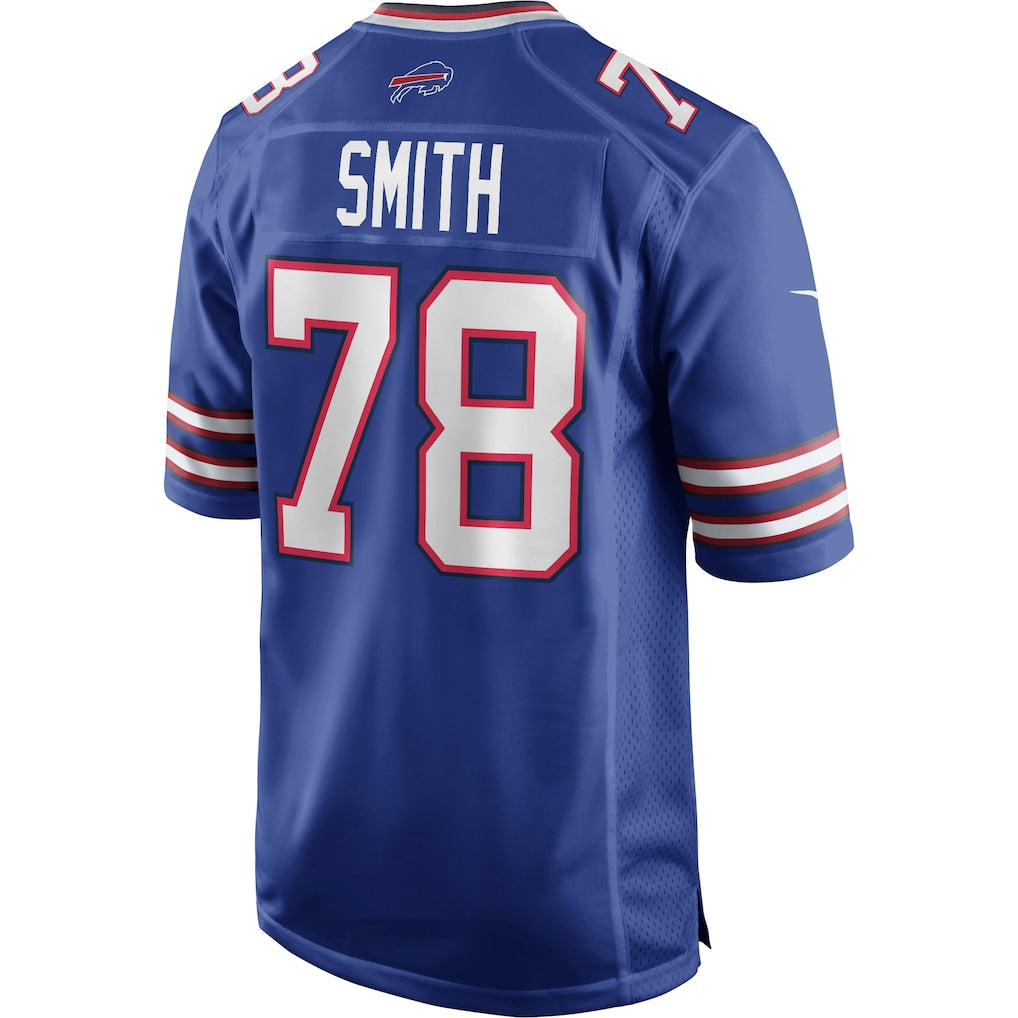 Qdoa B.Bills #78 Bruce Smith Royal Game Retired Player Jersey