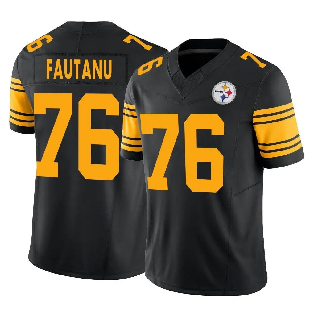 P.Steelers #76 Troy Fautanu Player Black Limited 2nd Alternate Vapor F.U.S.E. Home Game Qdoa Stitched Jerseys