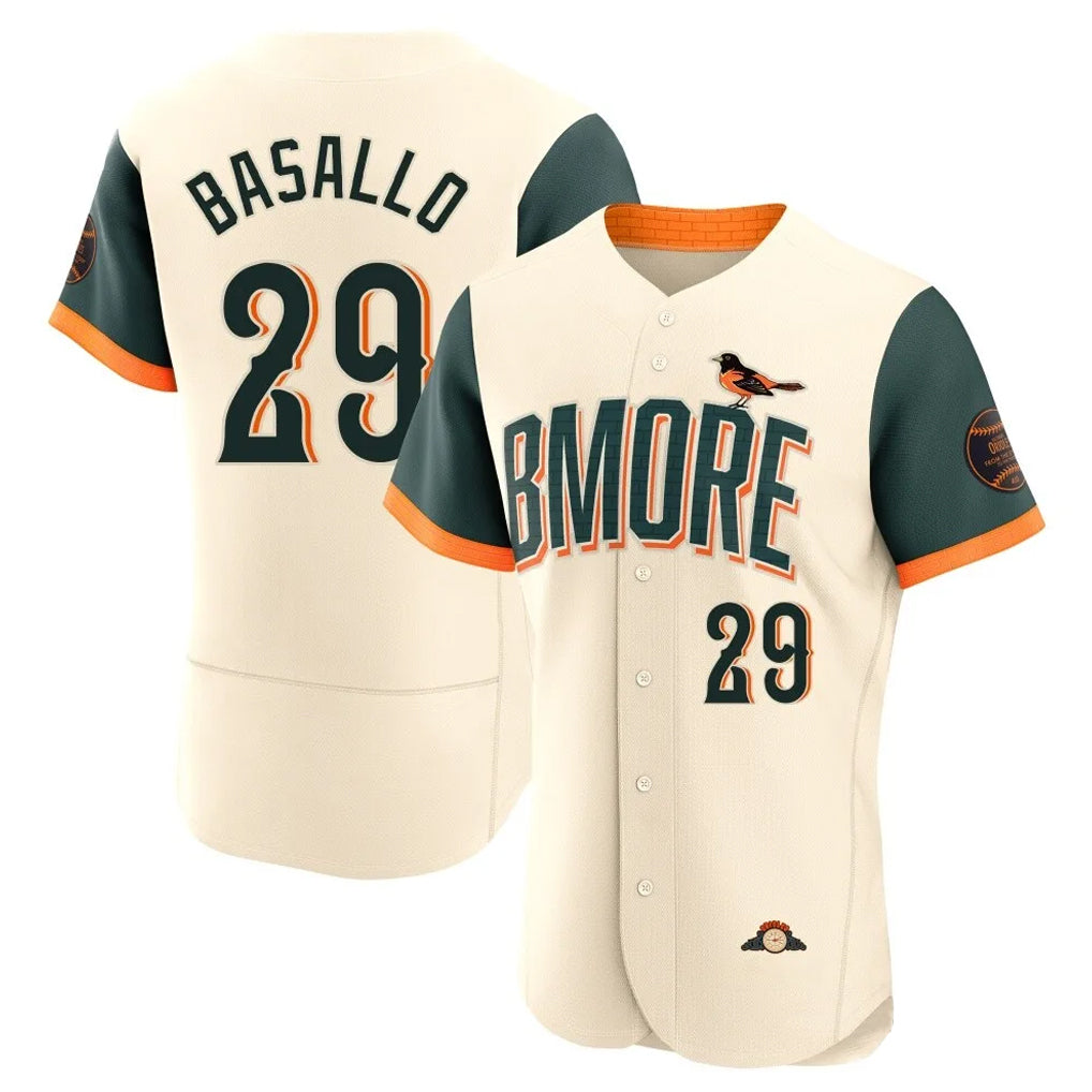 B.Orioles #29 Samuel Basallo Player Cream 2026 City Connect Limited Elite Home Game Qdoa Stitched Jerseys