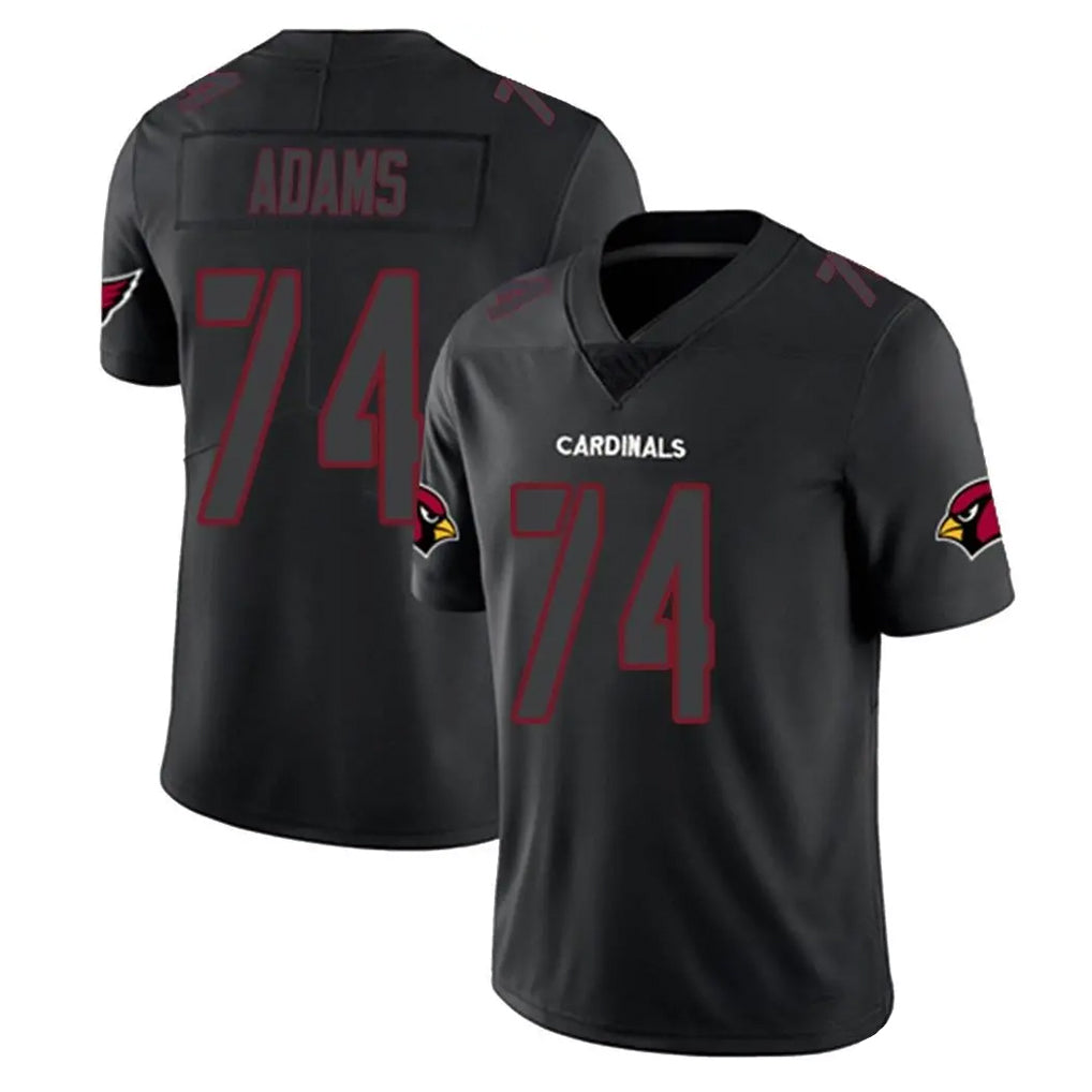 A.Cardinals #74 Isaiah Adams Player Black Impact Limited Home Game Qdoa Stitched Jerseys