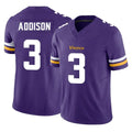 M.Vikings #3 Jordan Addison Player Purple Limited Vapor F.U.S.E. Home Game Qdoa Stitched Jerseys
