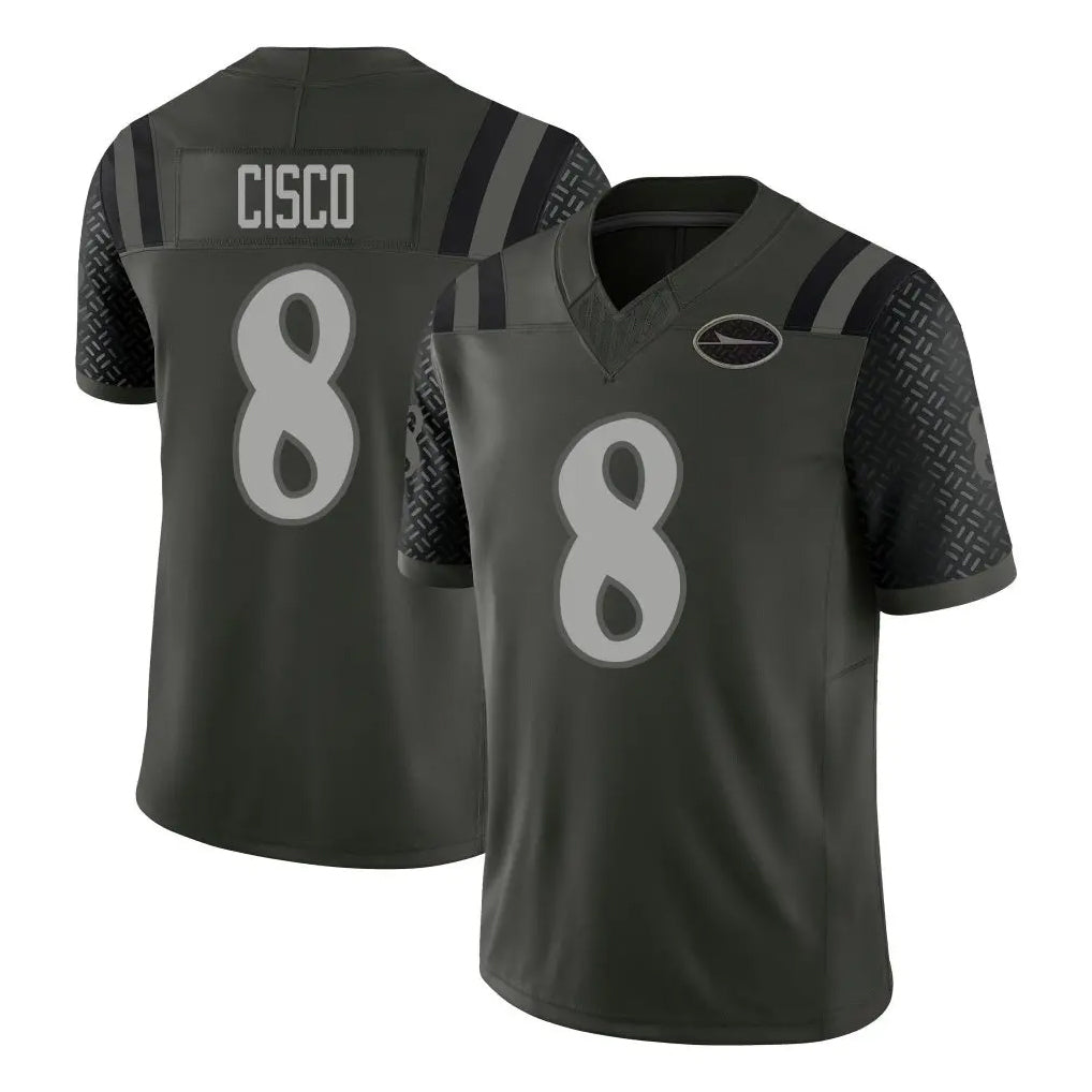 NY.Jets #8 Andre Cisco Player Green Limited 2025 Rivalries Collection Home Game Qdoa Stitched Jerseys