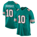 M.Dolphins #10 Jacob Rodriguez Player Aqua Alternate Home Game Qdoa Stitched Jerseys