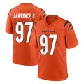 C.Bengals #97 Dexter Lawrence II Player Orange Home Game Qdoa Stitched Jerseys