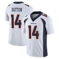 D.Broncos #14 Courtland Sutton Player White Vapor Untouchable Limited Home Game Qdoa Stitched Jerseys