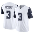 D.Cowboys #3 George Pickens Player White-Navy Limited Vapor F.U.S.E. Home Game Qdoa Stitched Jerseys
