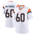 D.Broncos #60 Luke Wattenberg Player White Home Game Qdoa Stitched Jerseys