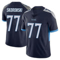 T.Titans #77 Peter Skoronski Player Navy Limited Vapor Untouchable Home Game Qdoa Stitched Jerseys