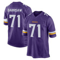 M.Vikings #71 Christian Darrisaw Player Purple Home Game Qdoa Stitched Jerseys
