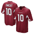 A.Cardinals #10 Josh Sweat Player Cardinal Home Game Qdoa Stitched Jerseys