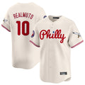 P.Phillies #10 J.T. Realmuto Player Cream Phillies & Eagles Vapor Premier Limited Qdoa Stitched Jerseys
