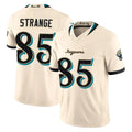 J.Jaguars #85 Brenton Strange Player Natural Limited 2026 Rivalries Collection Game Qdoa Stitched Jerseys