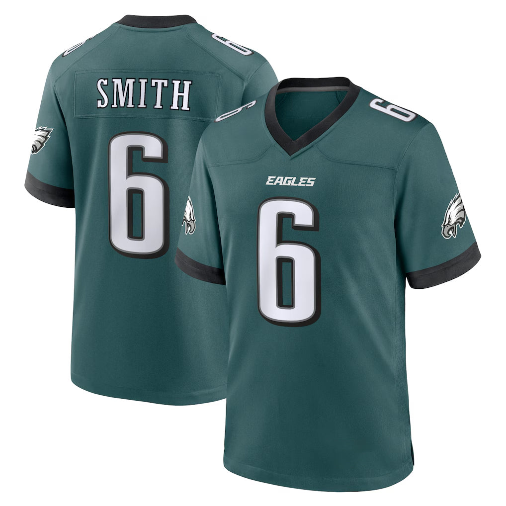 P.Eagles #6 DeVonta Smith Player Green Home Game Qdoa Stitched Jerseys