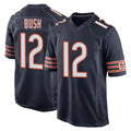 C.Bears #12 Devin Bush Player Navy Home Game Qdoa Stitched Jerseys