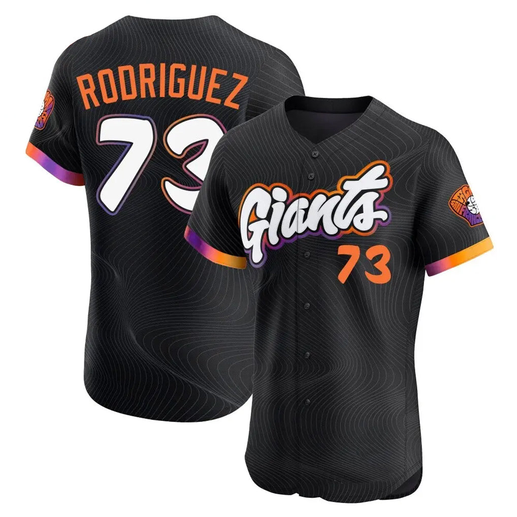 SF.Giants #73 Randy Rodriguez Player Black City Connect Home Limited Elite Qdoa Stitched Jerseys