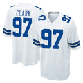 D.Cowboys #97 Kenny Clark Player White Home Game Qdoa Stitched Jerseys
