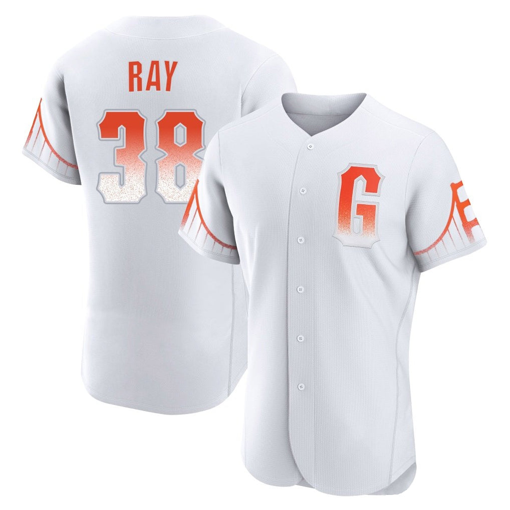 SF.Giants #38 Robbie Ray Player White City Connect Home Limited Elite Qdoa Stitched Jerseys