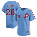 P.Phillies #28 Alec Bohm Player Light Blue Home Limited Qdoa Stitched Jerseys