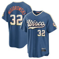 M.Brewers #32 Jacob Misiorowski Player Blue 2026 City Connect Home Game Qdoa Stitched Jerseys