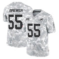 M.Dolphins #55 Aaron Brewer Player Arctic Camo Salute To Service Limited Game Qdoa Stitched Jerseys