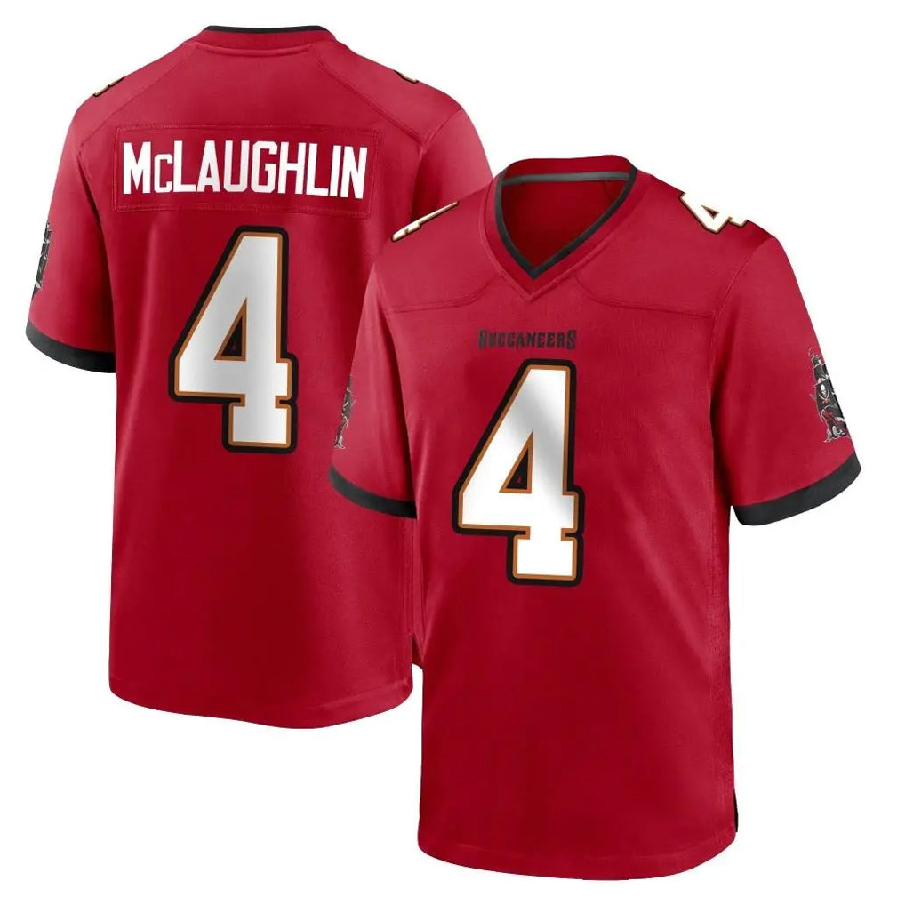 TB.Buccaneers #4 Chase McLaughlin Player Red Home Game Qdoa Stitched Jerseys