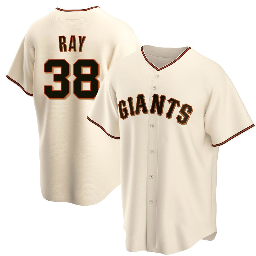 SF.Giants #38 Robbie Ray Player Cream Home Game Qdoa Stitched Jerseys