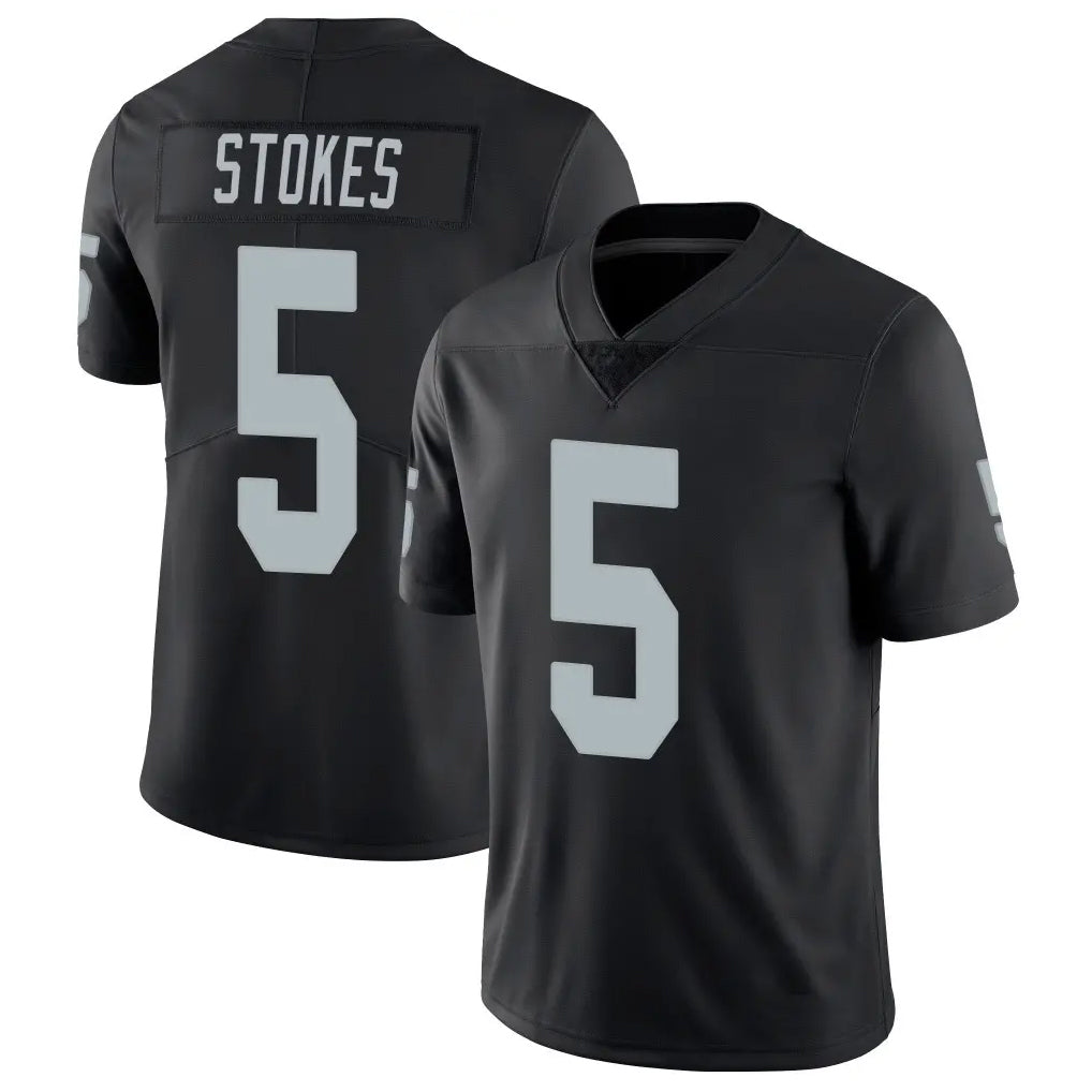 LV.Raiders #5 Eric Stokes Player Black Limited Vapor Untouchable Home Game Qdoa Stitched Jerseys