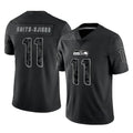S.Seahawks #11 Jaxon Smith-Njigba Player Black Limited Reflective Home Game Qdoa Stitched Jerseys