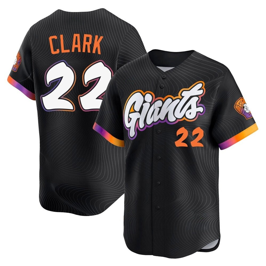 SF.Giants #22 Will Clark Player Black 2025 City Connect Home Limited Qdoa Stitched Jerseys