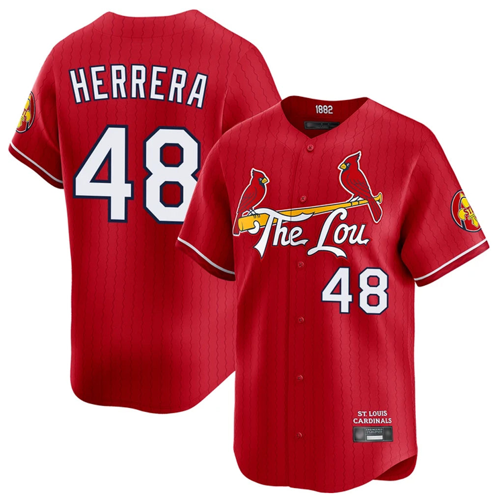 St. Louis Cardinals #48 Ivan Herrera Player Red City Connect Limited Qdoa Stitched Jerseys