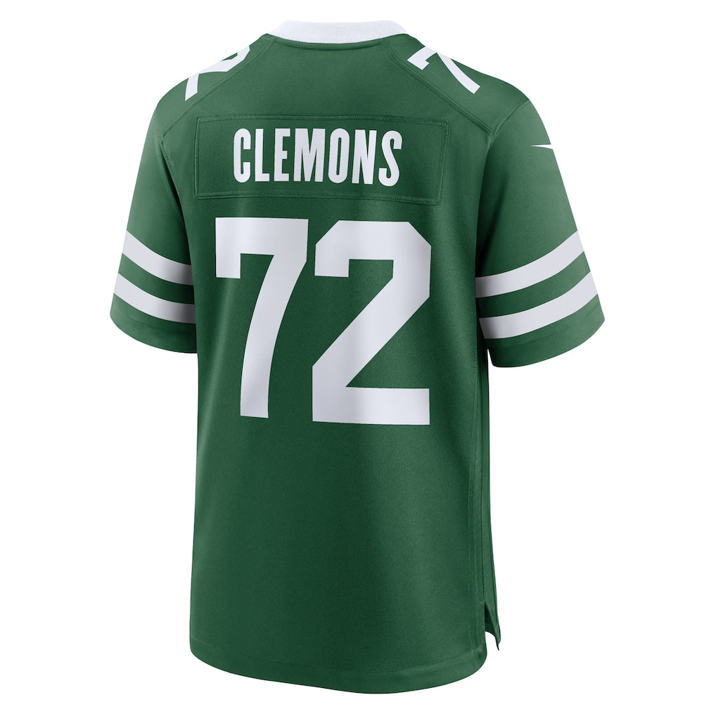 Qdoa NY.Jets #72 Micheal Clemons Legacy Green Team Game Jersey