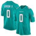 M.Dolphins #0 Ollie Gordon II Player Aqua Team Color Home Game Qdoa Stitched Jerseys