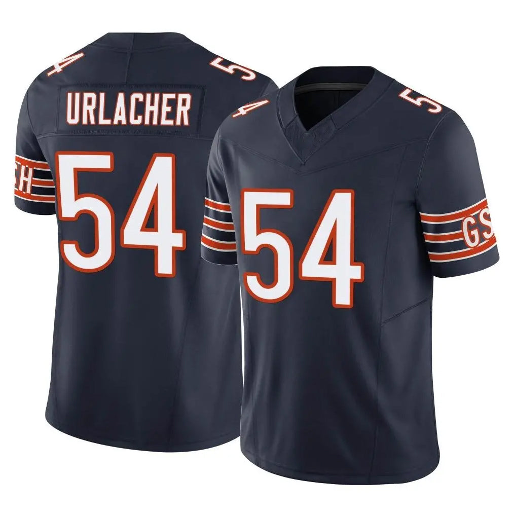 C.Bears #54 Brian Urlacher Player Navy Vapor F.U.S.E. Limited Home Game Qdoa Stitched Jerseys
