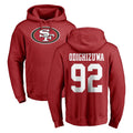 SF.49ers #92 Osa Odighizuwa Player Red LOGO Pullover Hoodies Home Game Qdoa Stitched Jerseys